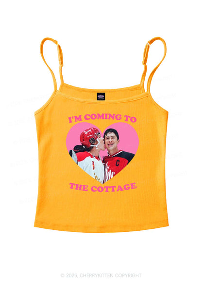 Coming To Cottage HR Y2K Spaghetti Strap Cami Cherrykitten