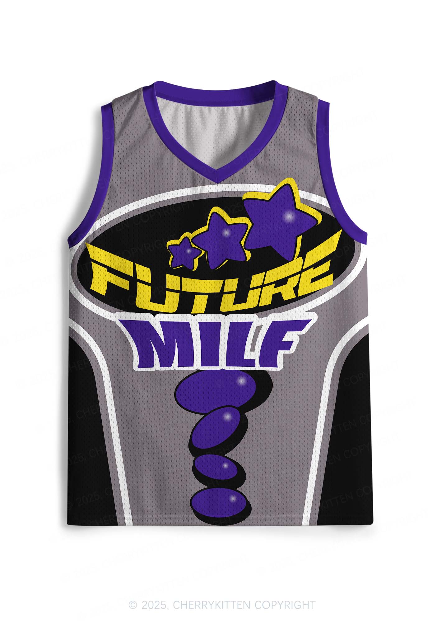 Custom Grey Future Mxxf Y2K Sport Jersey Tank Cherrykitten