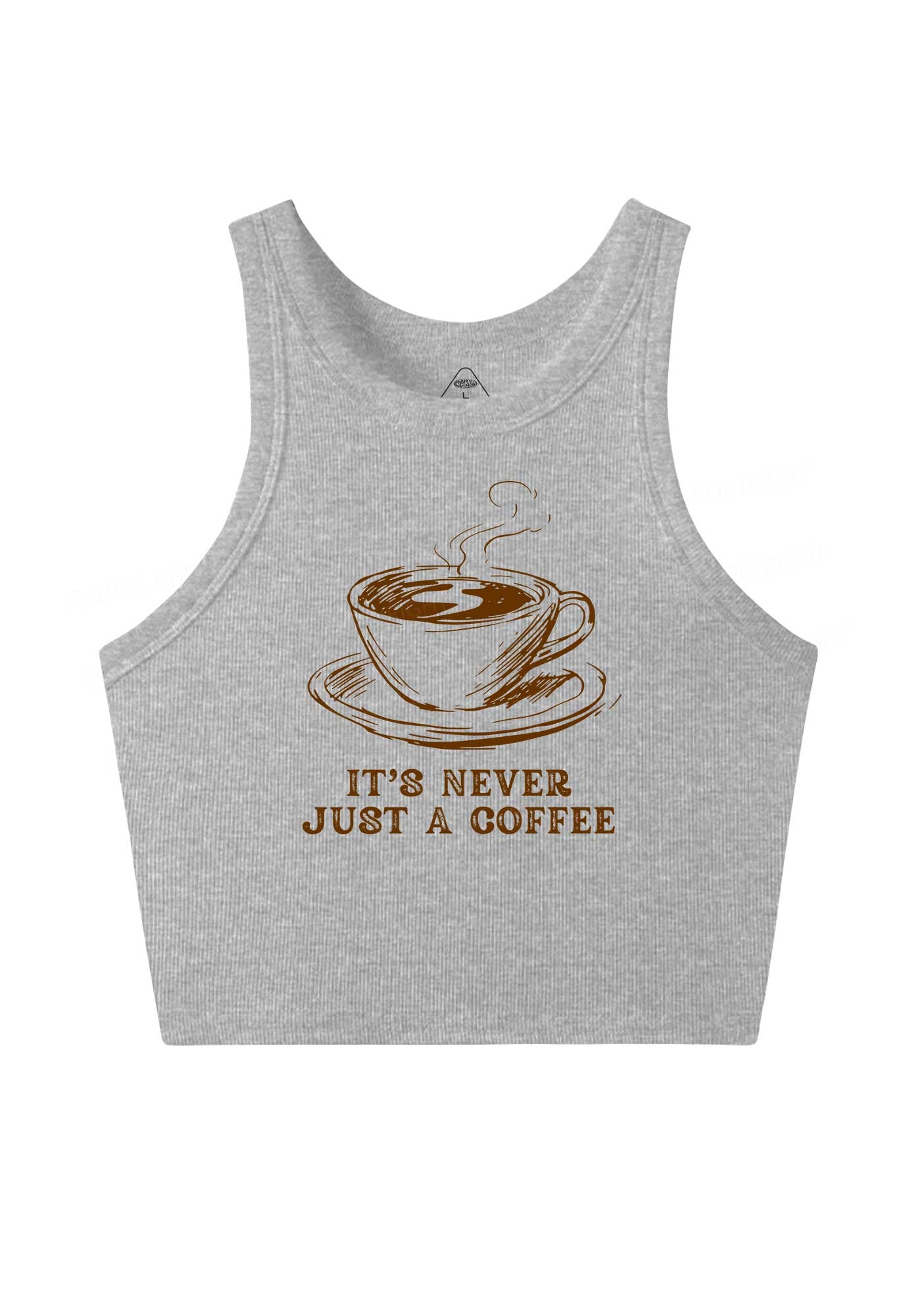 Its Never Just Coffee Pride Y2K Crop Tank Top Cherrykitten