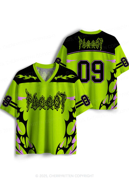 Custom Green Punk Faggot Pride Y2K Sport Jersey Shirts Cherrykitten