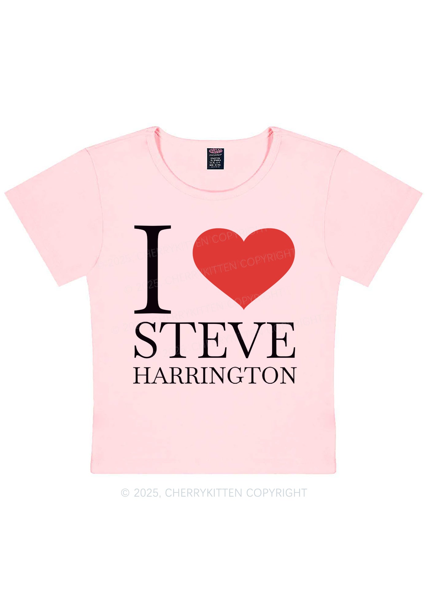 I Love SH Y2K Baby Tee Cherrykitten