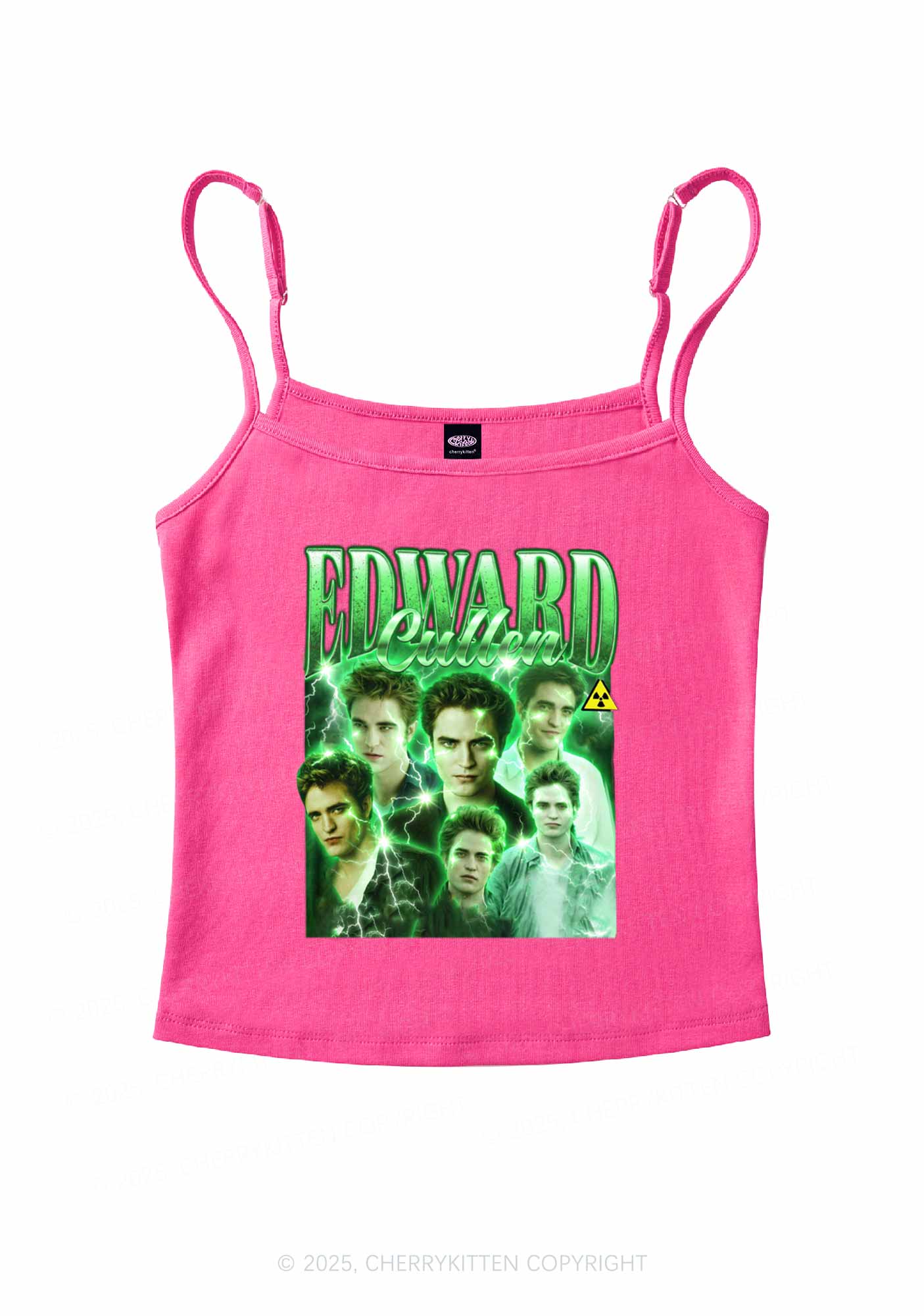 EC Green Lightning Y2K Spaghetti Strap Cami Cherrykitten