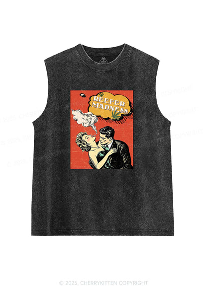 Smoke Madness Y2K Washed Muscle Tank Cherrykitten