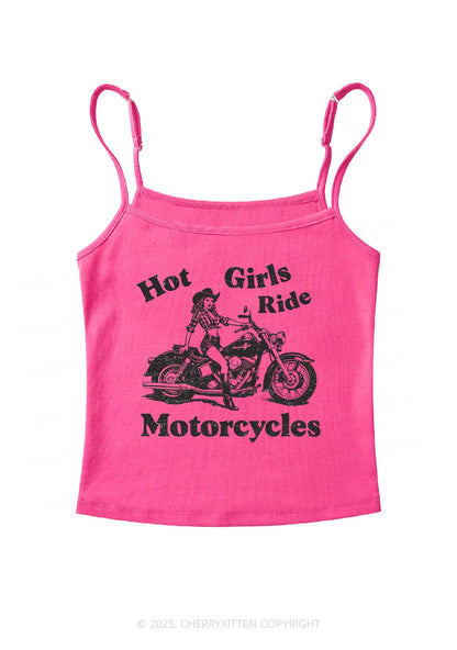 Hot Girls Ride Motorcycles Y2K Spaghetti Strap Cami Cherrykitten