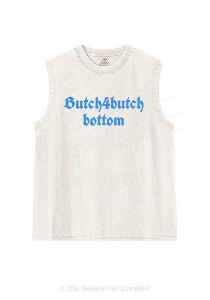 Butch Bottom Pride Y2K Washed Muscle Tank Cherrykitten