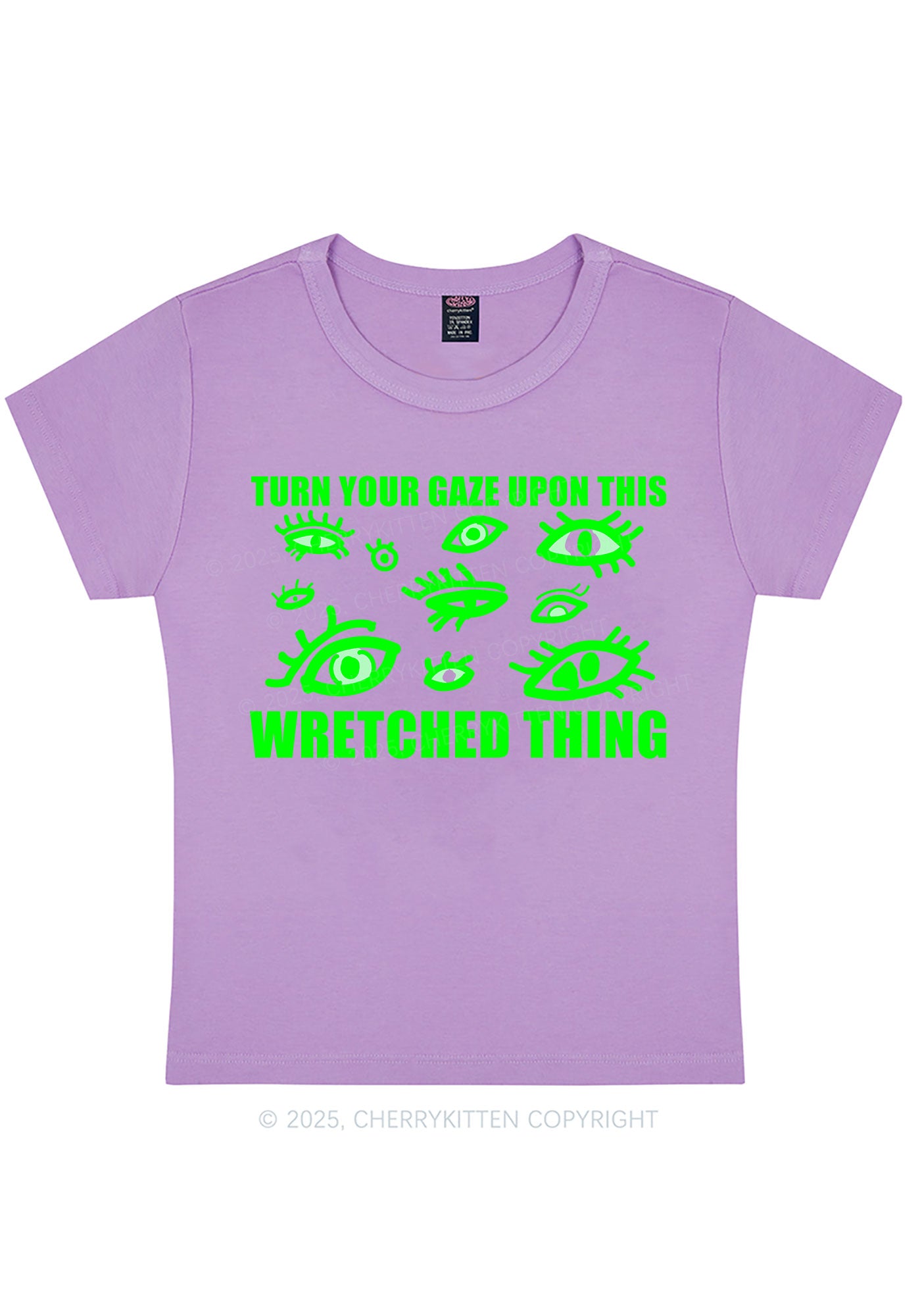 Turn Your Gaze Upon This Y2K Baby Tee Cherrykitten