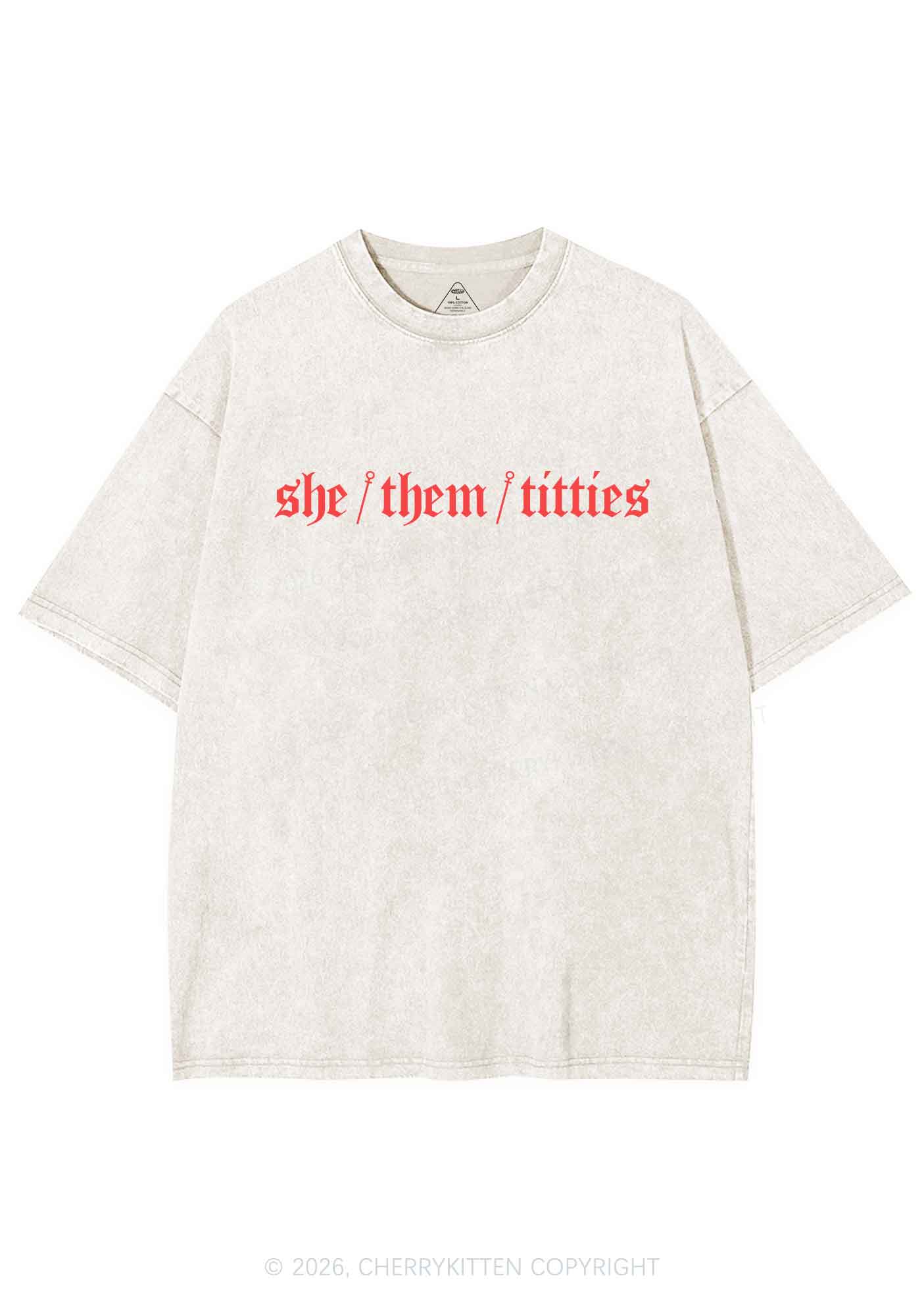 She Them Txtties Pride Y2K Shirts Washed Tee Cherrykitten
