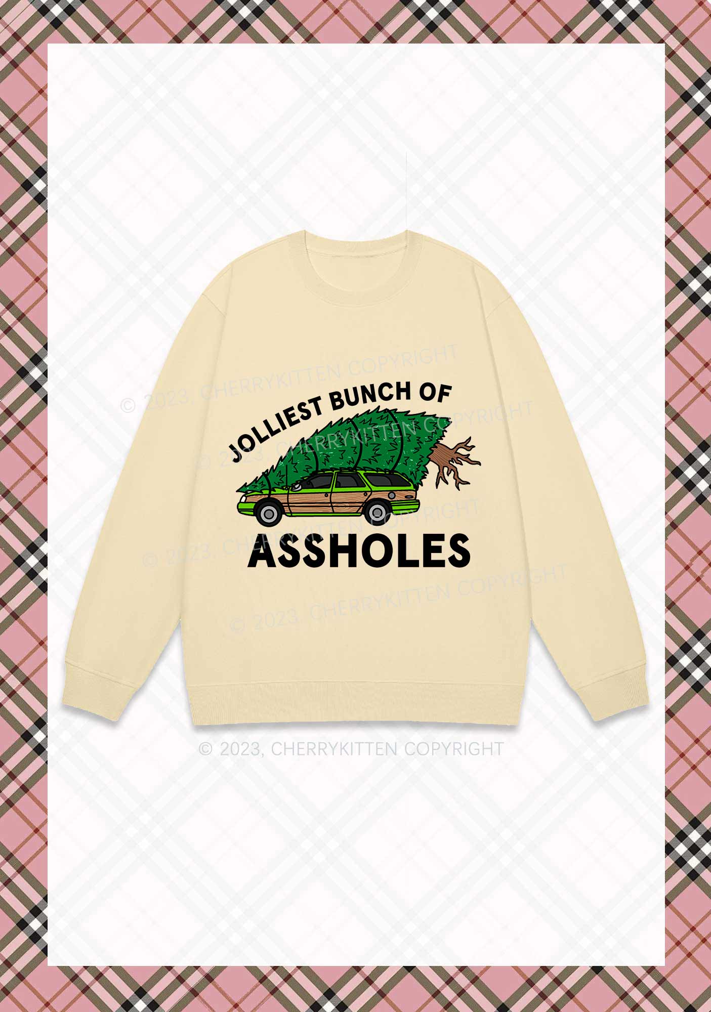 Jolliest Brunch Christmas Y2K Sweatshirt Cherrykitten