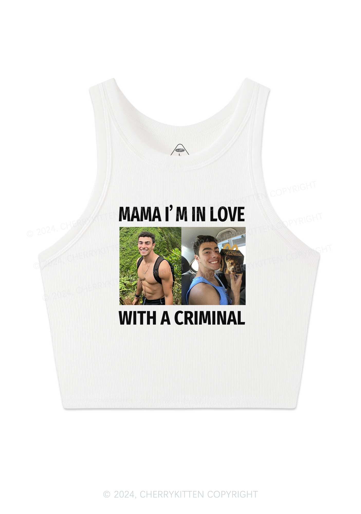 In Love Luigi Y2K Crop Tank Top Cherrykitten