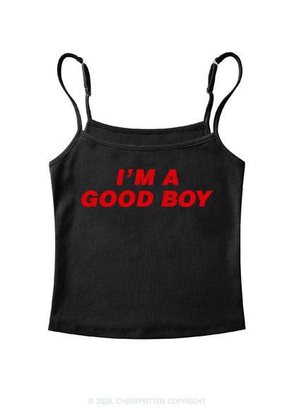 Im A Good Boy Y2K Spaghetti Strap Cami Cherrykitten