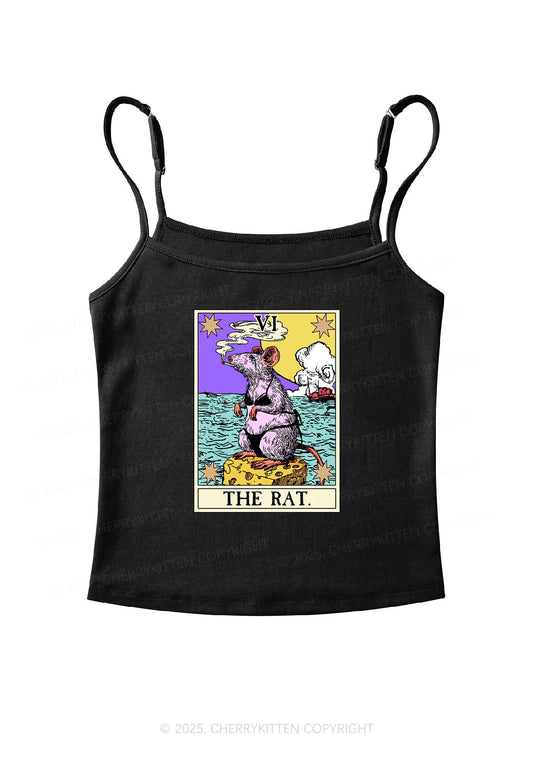 The Rat Smoking Y2K Spaghetti Strap Cami Cherrykitten