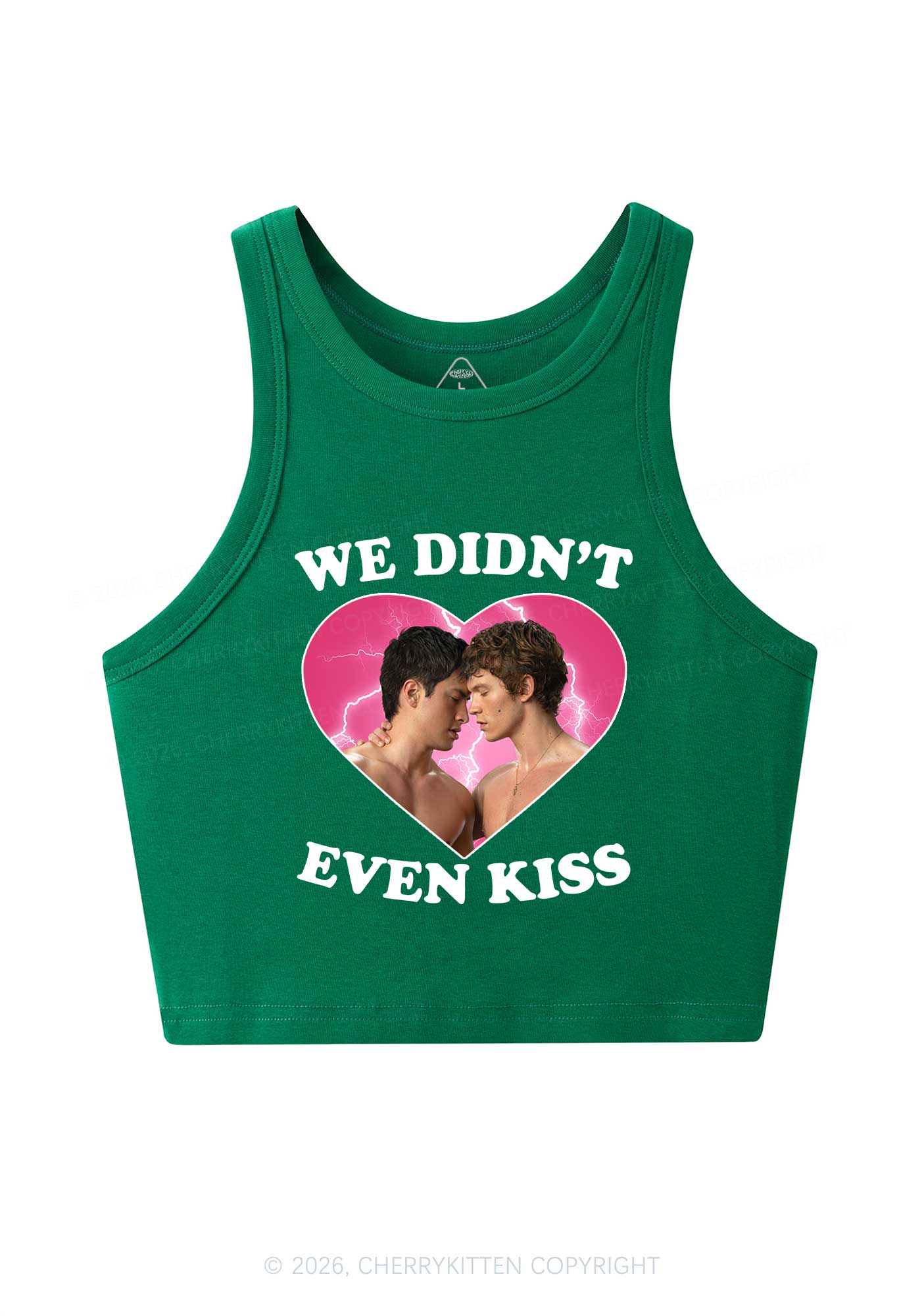 We Didnt Even Kiss Each Other HR Y2K Crop Tank Top Cherrykitten