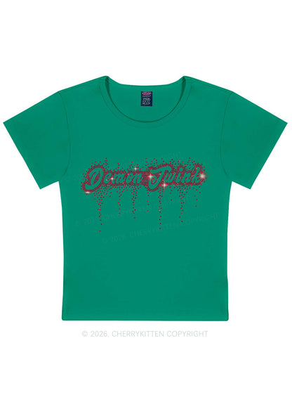 Rhinestone Demon Twink Pride Y2K Baby Tee Cherrykitten
