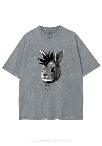 Custom Punk Pet Y2K Shirts Washed Tee Cherrykitten