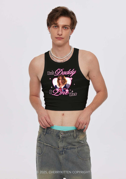 Daddy I Love RB Pride Y2K Crop Tank Top Cherrykitten