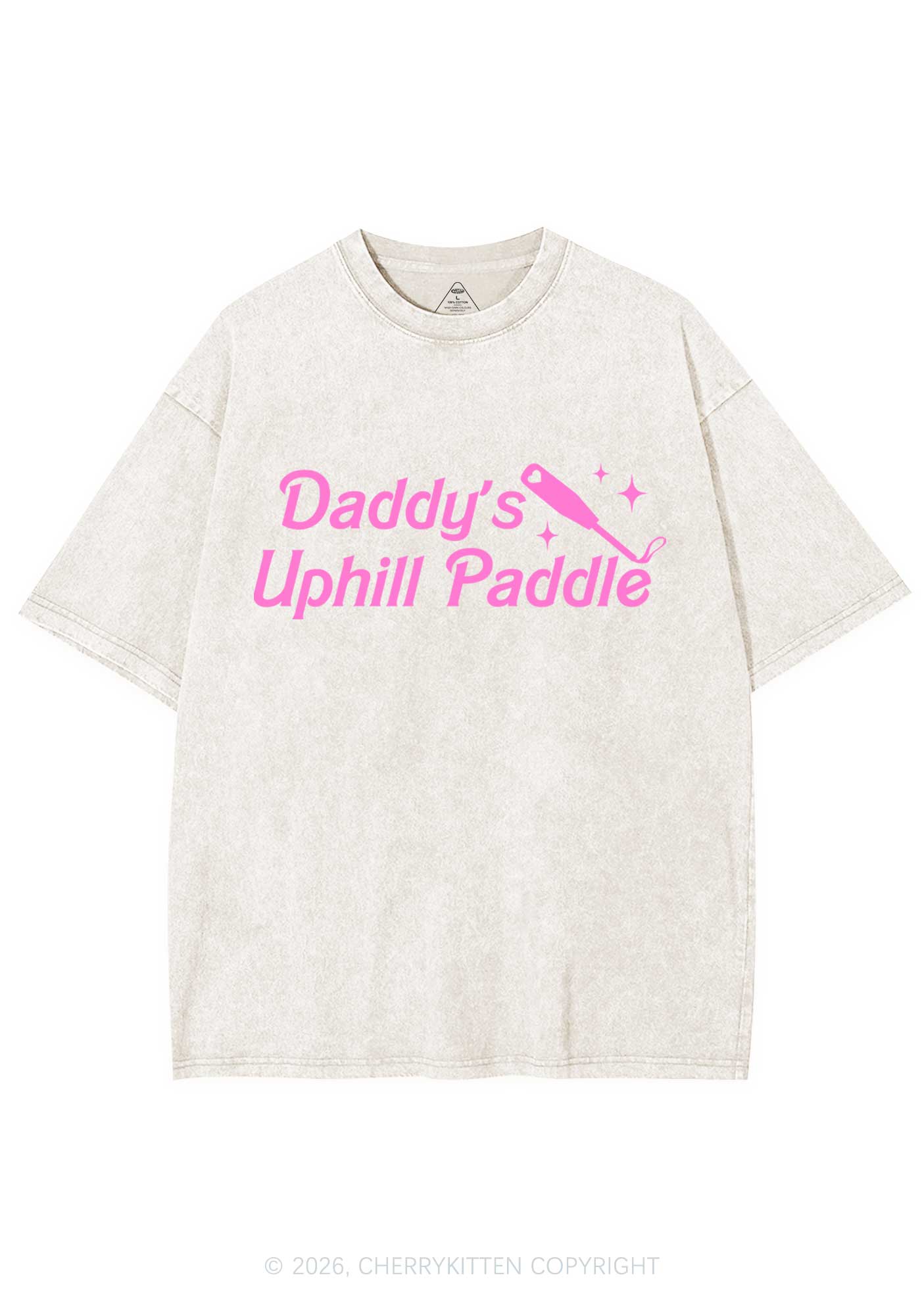 Daddys Uphill Paddle Y2K Shirts Washed Tee Cherrykitten