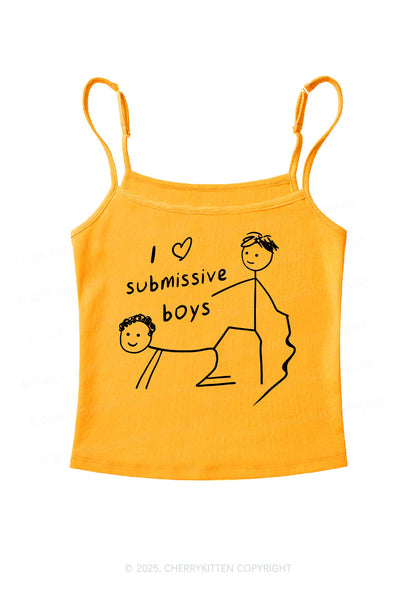 I Love S Gay Boys Pride Y2K Spaghetti Strap Cami Cherrykitten