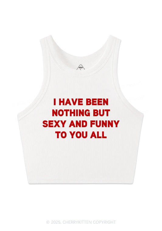 I Have Been Funny Y2K Crop Tank Top Cherrykitten