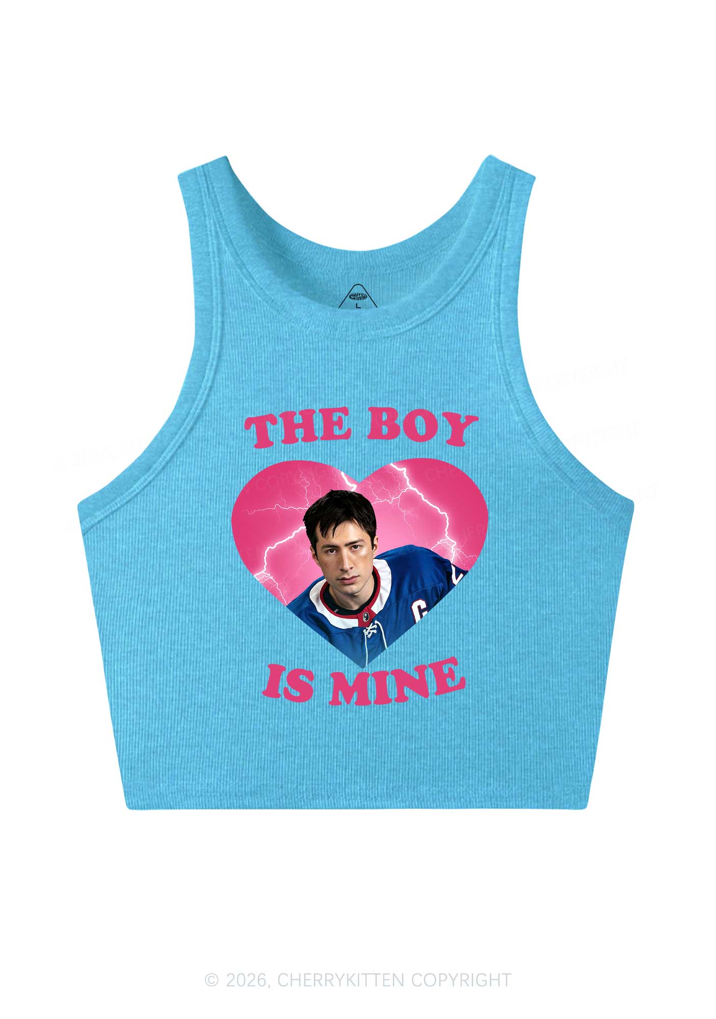 The Boy Is Mine HR Y2K Crop Tank Top Cherrykitten