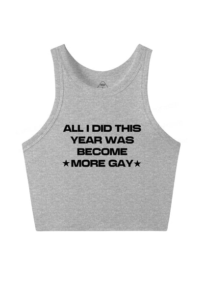 Become More Gay Pride Y2K Crop Tank Top Cherrykitten
