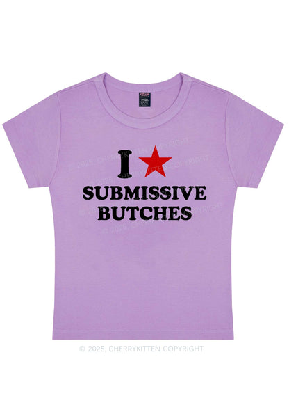 I Love S Butches Y2K Baby Tee Cherrykitten