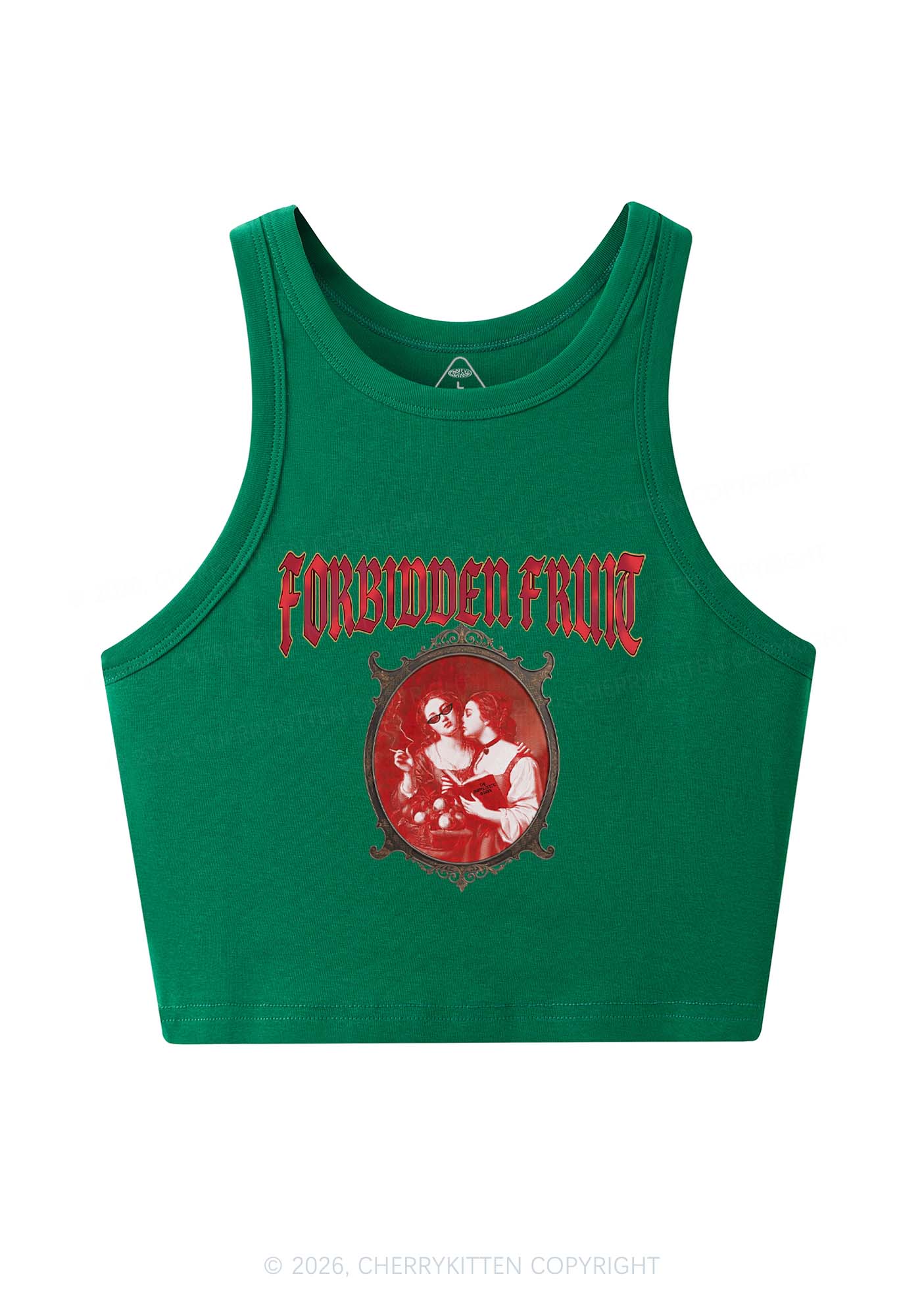 Forbidden Fruit Pride Y2K Crop Tank Top Cherrykitten