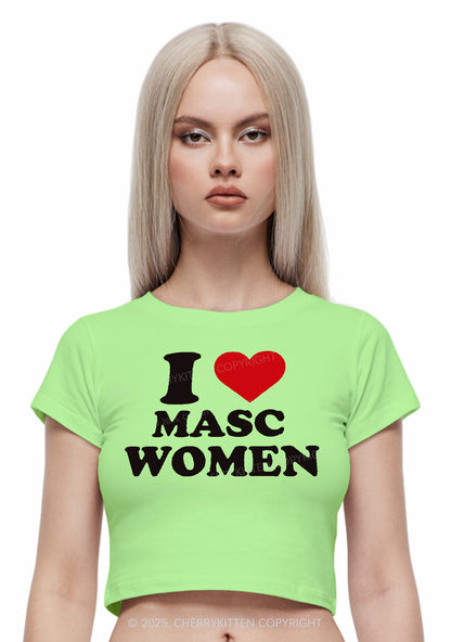 I Love Masc Women Pride Y2K Baby Tee Cherrykitten