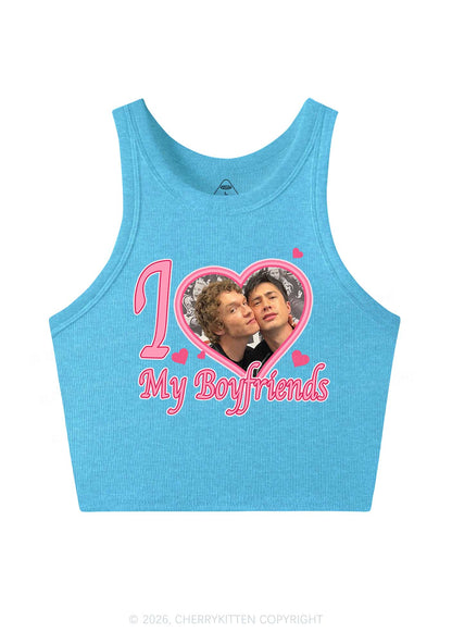 I Love My Boyfriends HR Y2K Crop Tank Top Cherrykitten