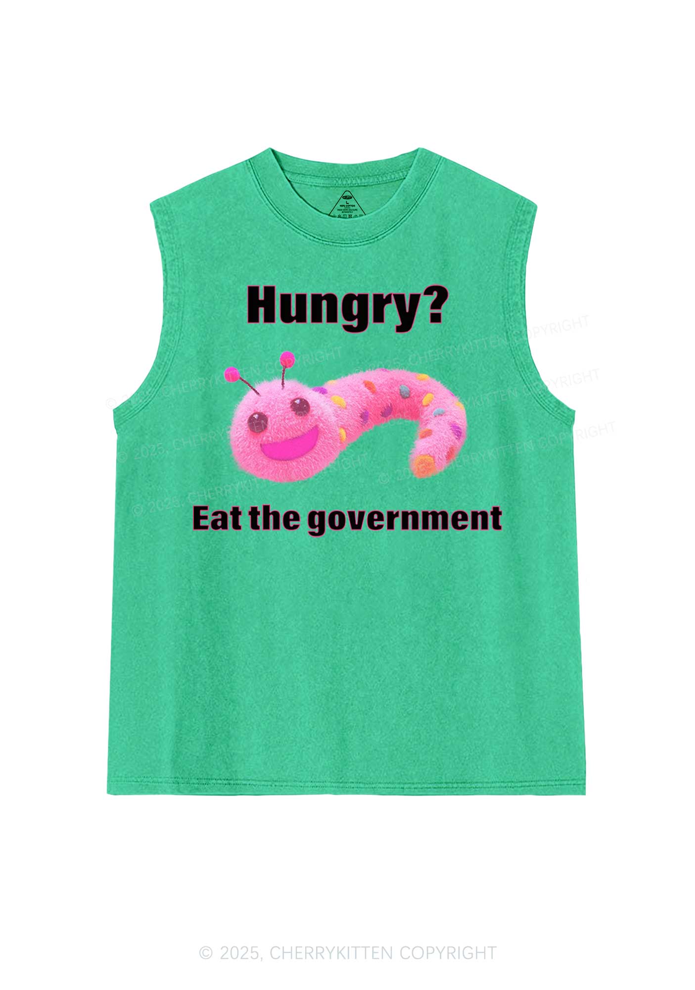 Eat The Government Y2K Washed Muscle Tank Cherrykitten