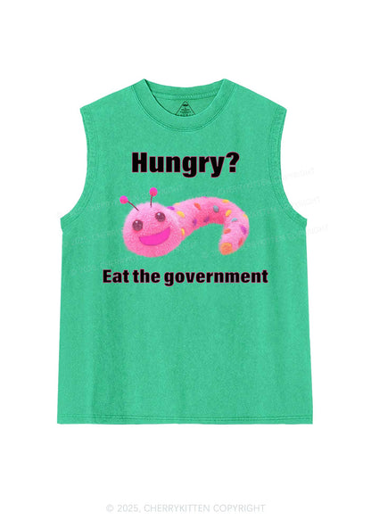 Eat The Government Y2K Washed Muscle Tank Cherrykitten