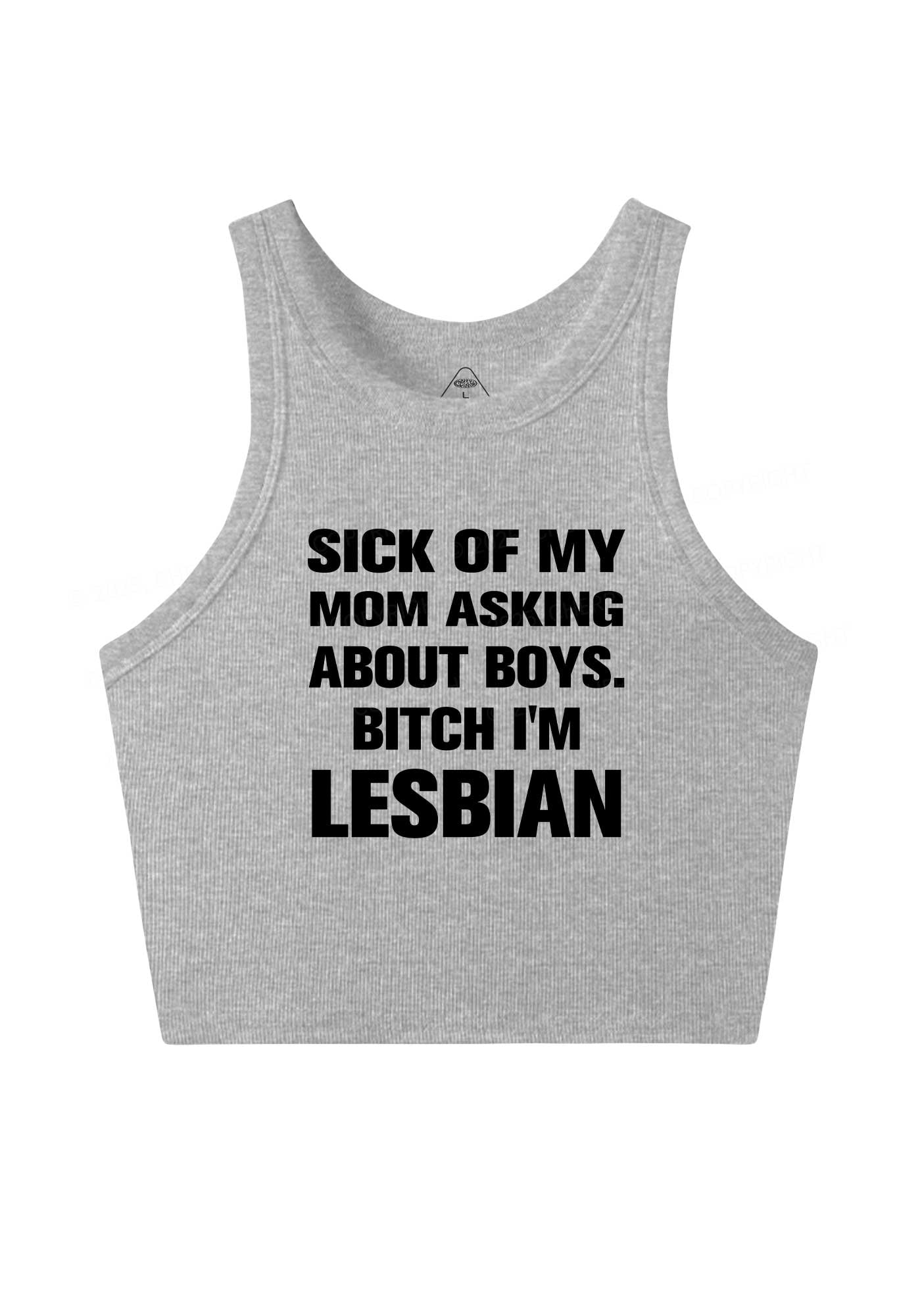 Bxxch Im Lesbian Pride Y2K Crop Tank Top Cherrykitten