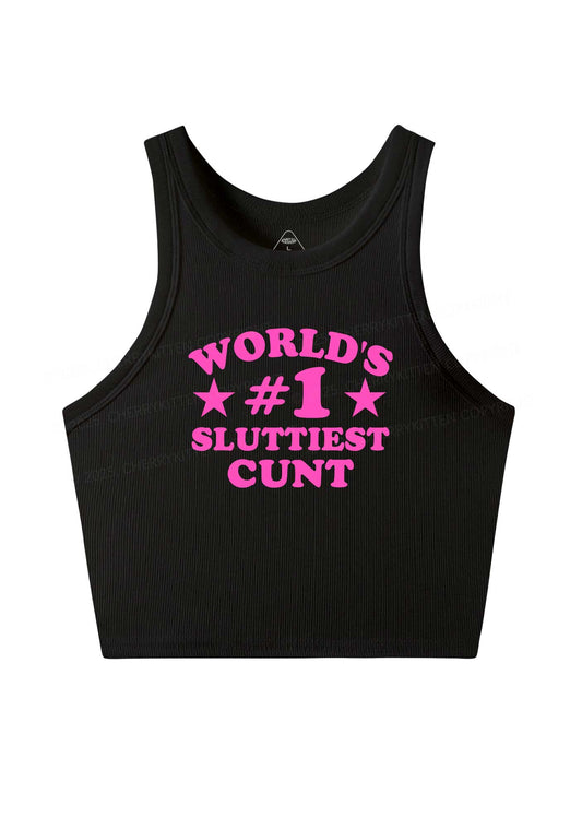 Worlds First Slxttiest Cxxt Y2K Crop Tank Top Cherrykitten