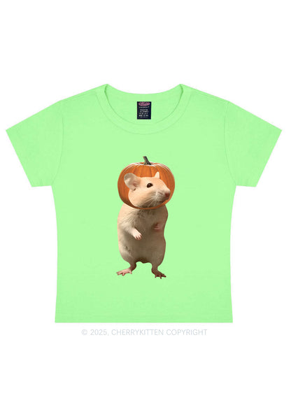 Halloween Silly Ratz Y2K Baby Tee Cherrykitten