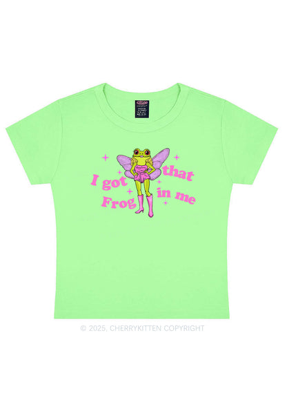I Got That Frog Y2K Baby Tee Cherrykitten