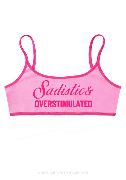 Sadistic Overstimulated Y2K Super Crop Cami Cherrykitten