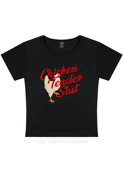 Chicken Tender Slxt Y2K Baby Tee Cherrykitten
