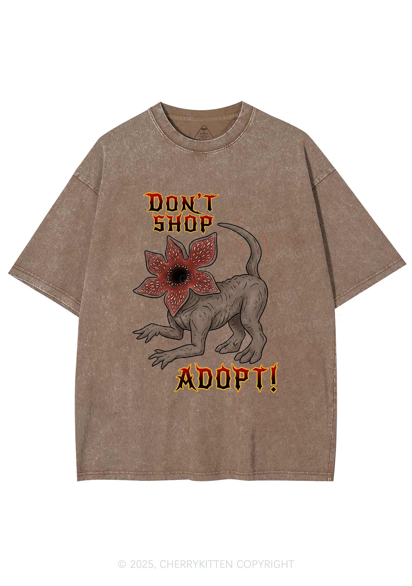 Dont Shop Adopt Y2K Shirts Washed Tee Cherrykitten