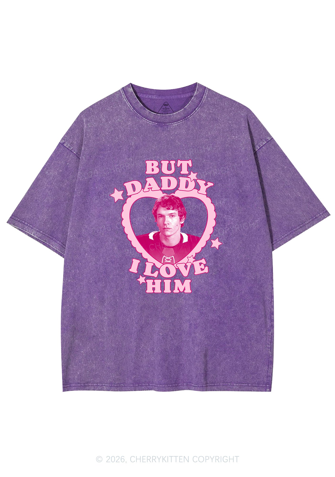 But Daddy I Love CS Y2K Shirts Washed Tee Cherrykitten