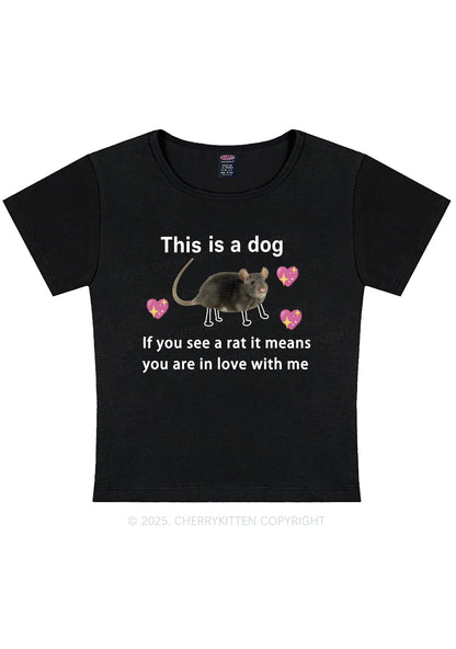 If You See Rat Y2K Baby Tee Cherrykitten