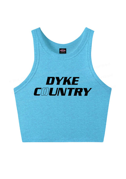 Dyke Country Pride Y2K Crop Tank Top Cherrykitten