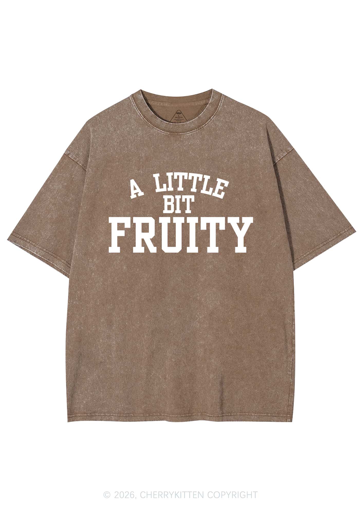A Little Bit Fruity Pride Y2K Shirts Washed Tee Cherrykitten