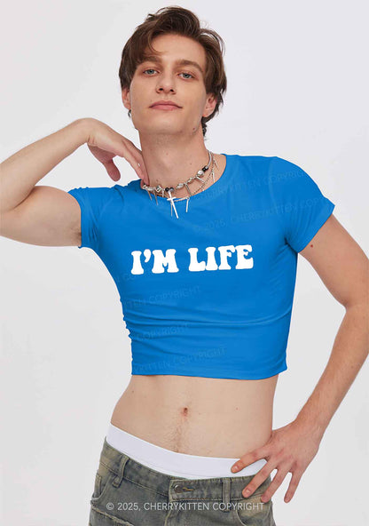 I Make Life Hard Y2K Valentine's Day Baby Tee Cherrykitten