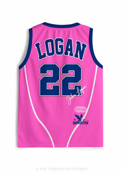 Pink Hockey Team JL Y2K Sport Jersey Tank Cherrykitten