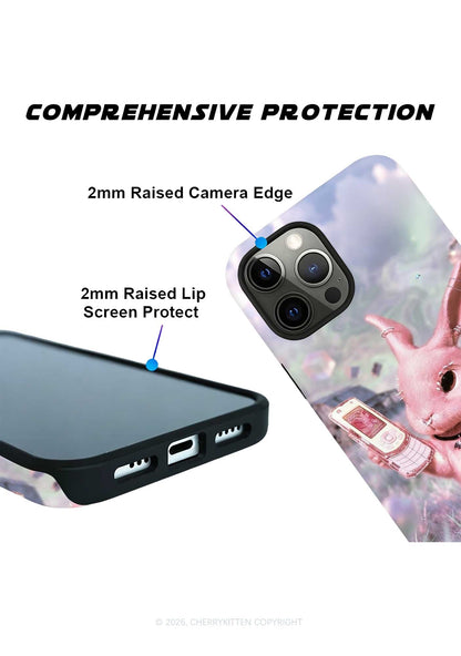 Pink Gothic Bunny Y2K Phone Case Cherrykitten