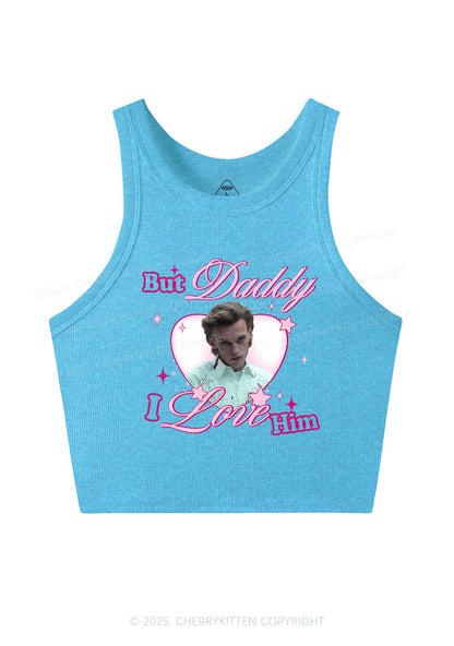 Daddy I Love Number One Y2K Crop Tank Top Cherrykitten