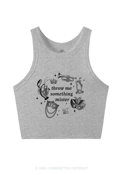 Throw Me Something Mister Y2K Crop Tank Top Cherrykitten