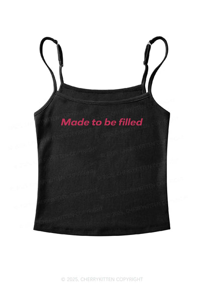 Made To Be Filled Y2K Spaghetti Strap Cami Cherrykitten