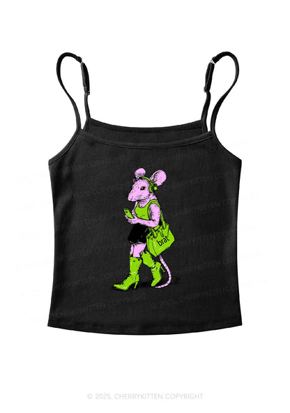 Brat Girl Y2K Spaghetti Strap Cami Cherrykitten