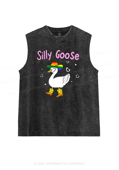 Silly Goose Pride Y2K Washed Muscle Tank Cherrykitten