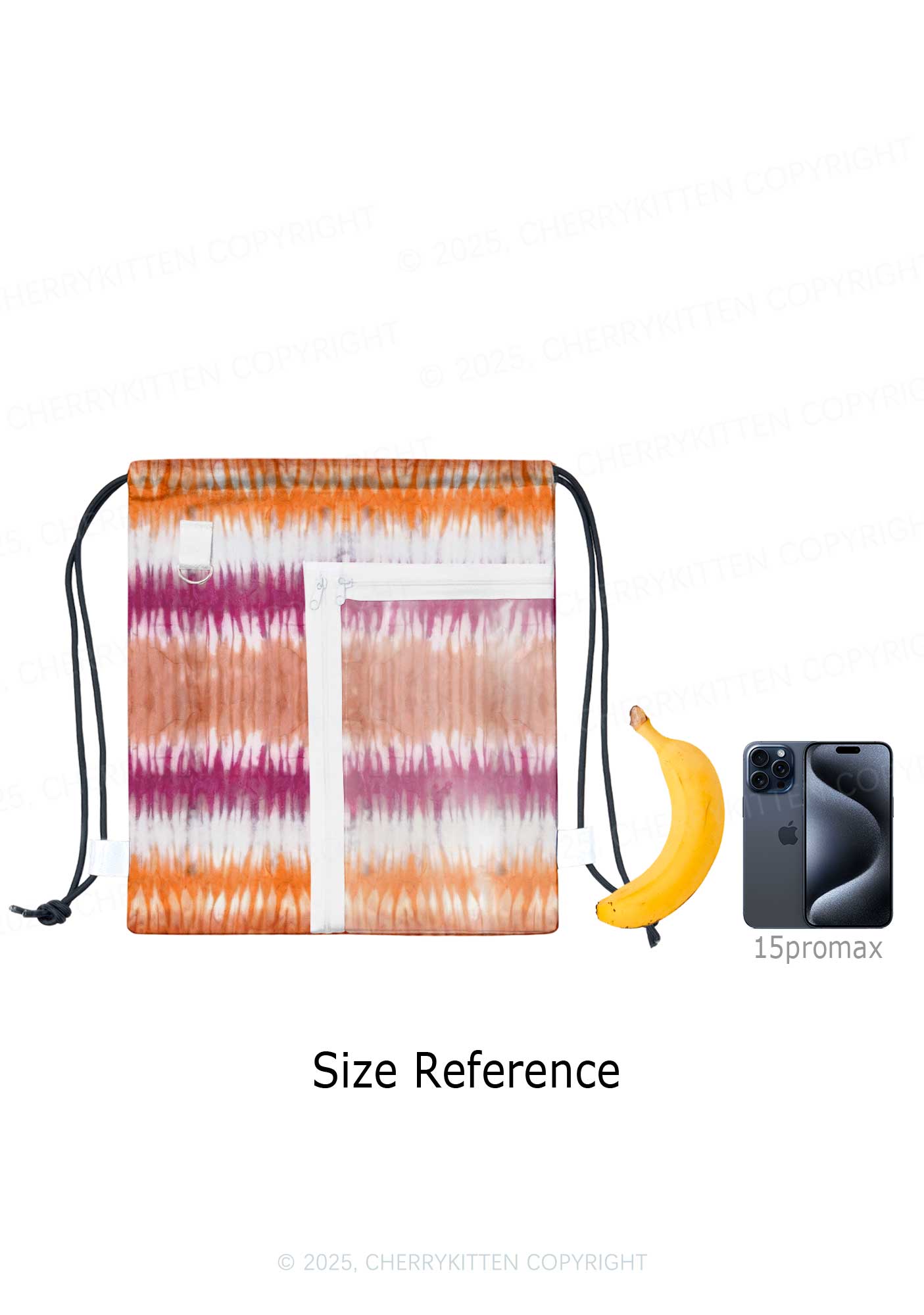 Lesbian Tie Dye Pride Y2K Drawstring Itabag Backpack Cherrykitten